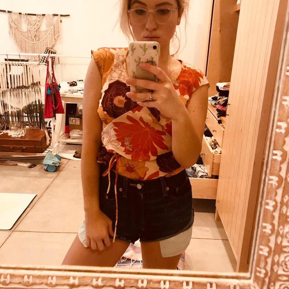 Vintage floral blouse